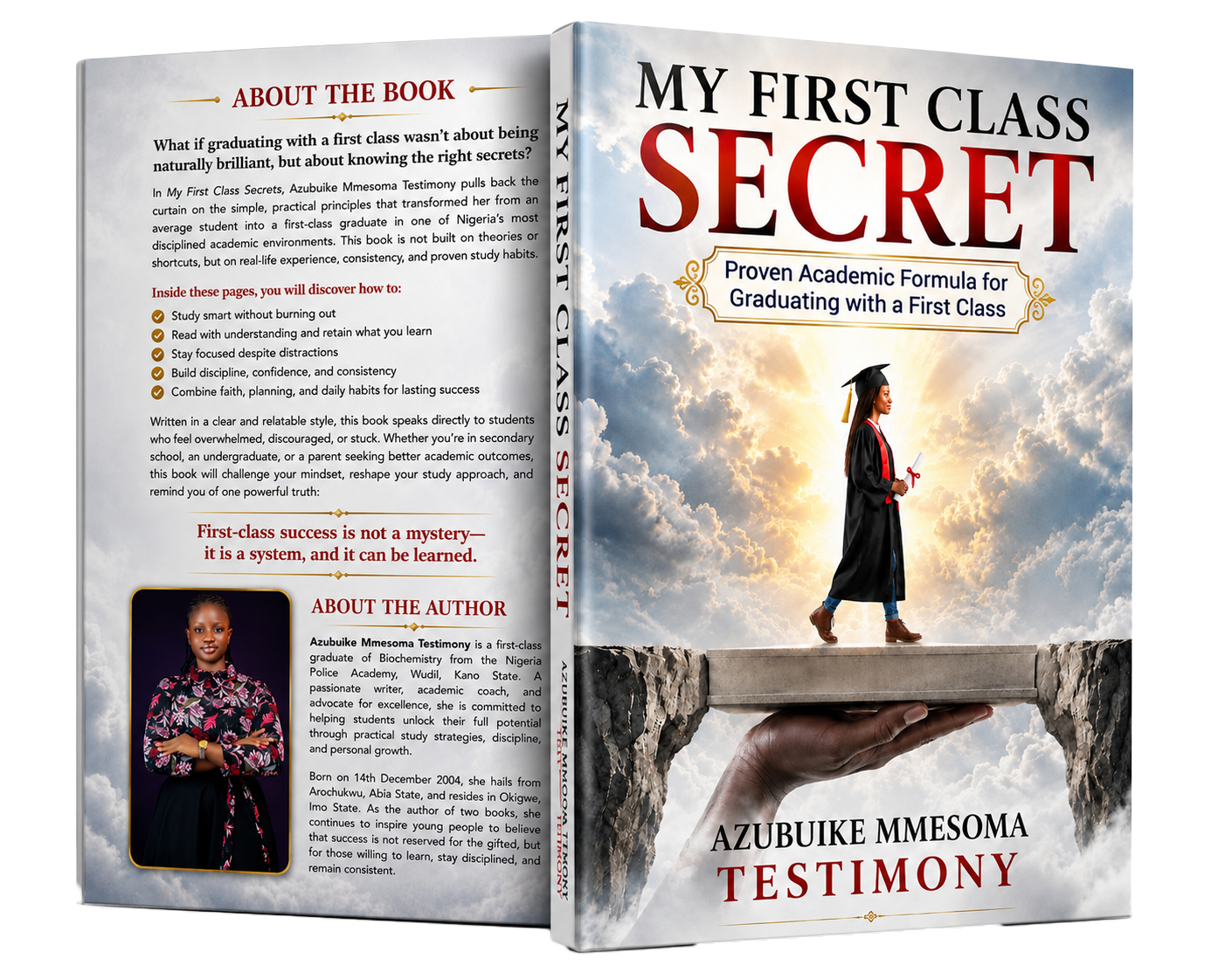 My First Class Secrets 3D book mockup